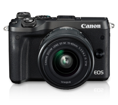 Canon EOS M6 Mirrorless Camera (EF-M15-45 IS STM)