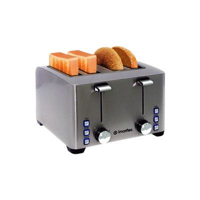 Imarflex IS-84S Stainless Steel Pop-up Toaster