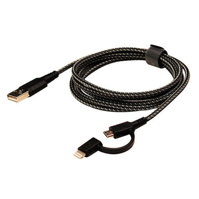 Energea NyloTough 2-in-1 Micro-USB + Lightning Cable - 1