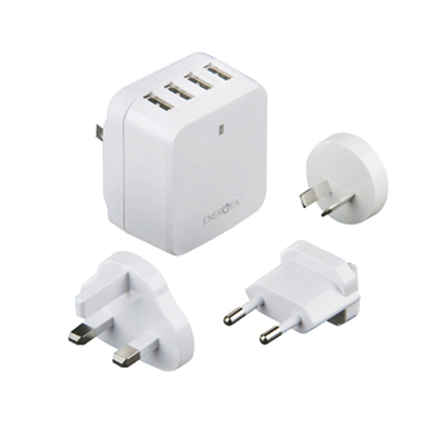 Energea Travelworld 6.8 4-USB Wall Charger