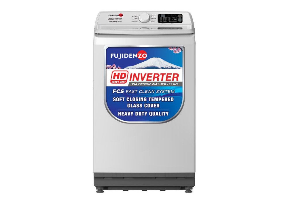 Fujidenzo 15 kg. HD Inverter USA Design Washer, Fast Clean System IUSW-1500M